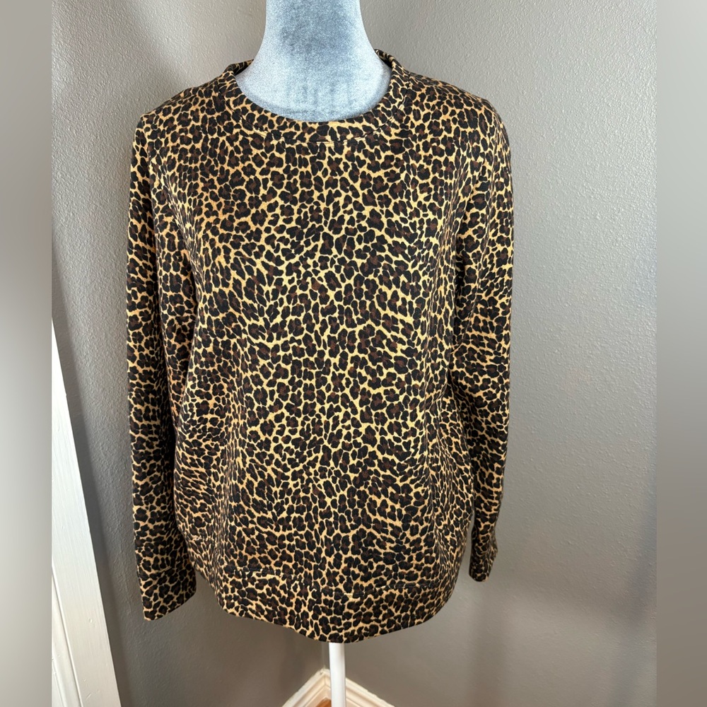 J. Crew Leopard Print Top Size S